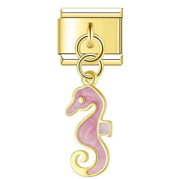 Charm Caballito de Mar Rosa