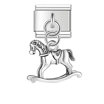 Charm Caballo Juguete Plata