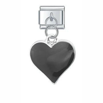 Charm Colgante Corazón Negro