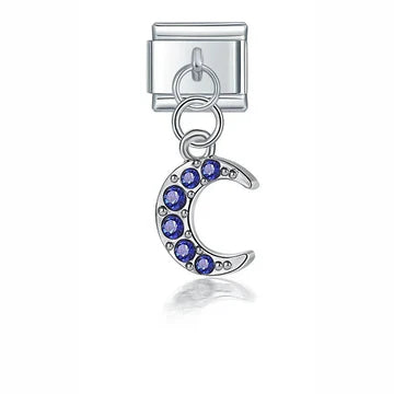 Charm Luna Azul Brillante