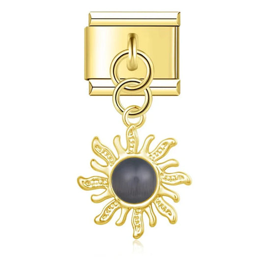 Charm Colgante Sol Negro
