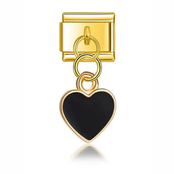 Charm Corazón Negro