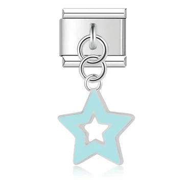 Charm Estrella Celeste Doble
