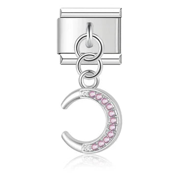 Charm Luna Rosa Brillante
