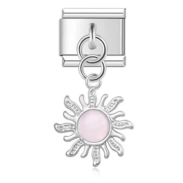 Charm Colgante Sol Rosa II