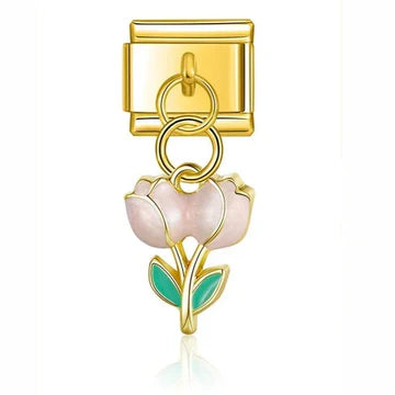 Charm Colgante Tulipanes Oro