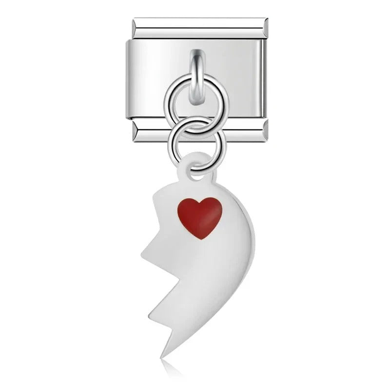 Charm Medio Corazón Plata II