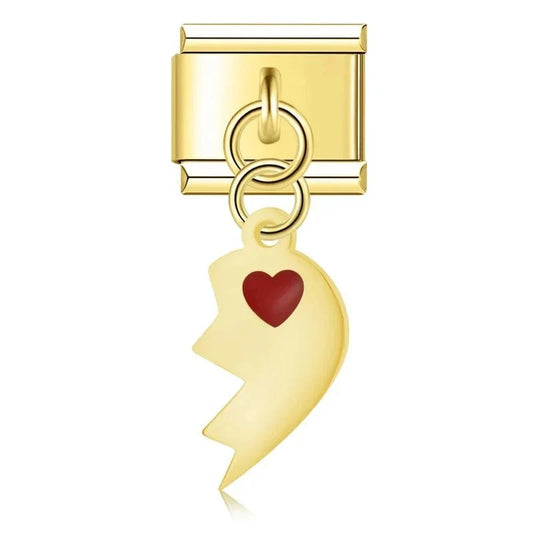 Charm Medio Corazón Oro II